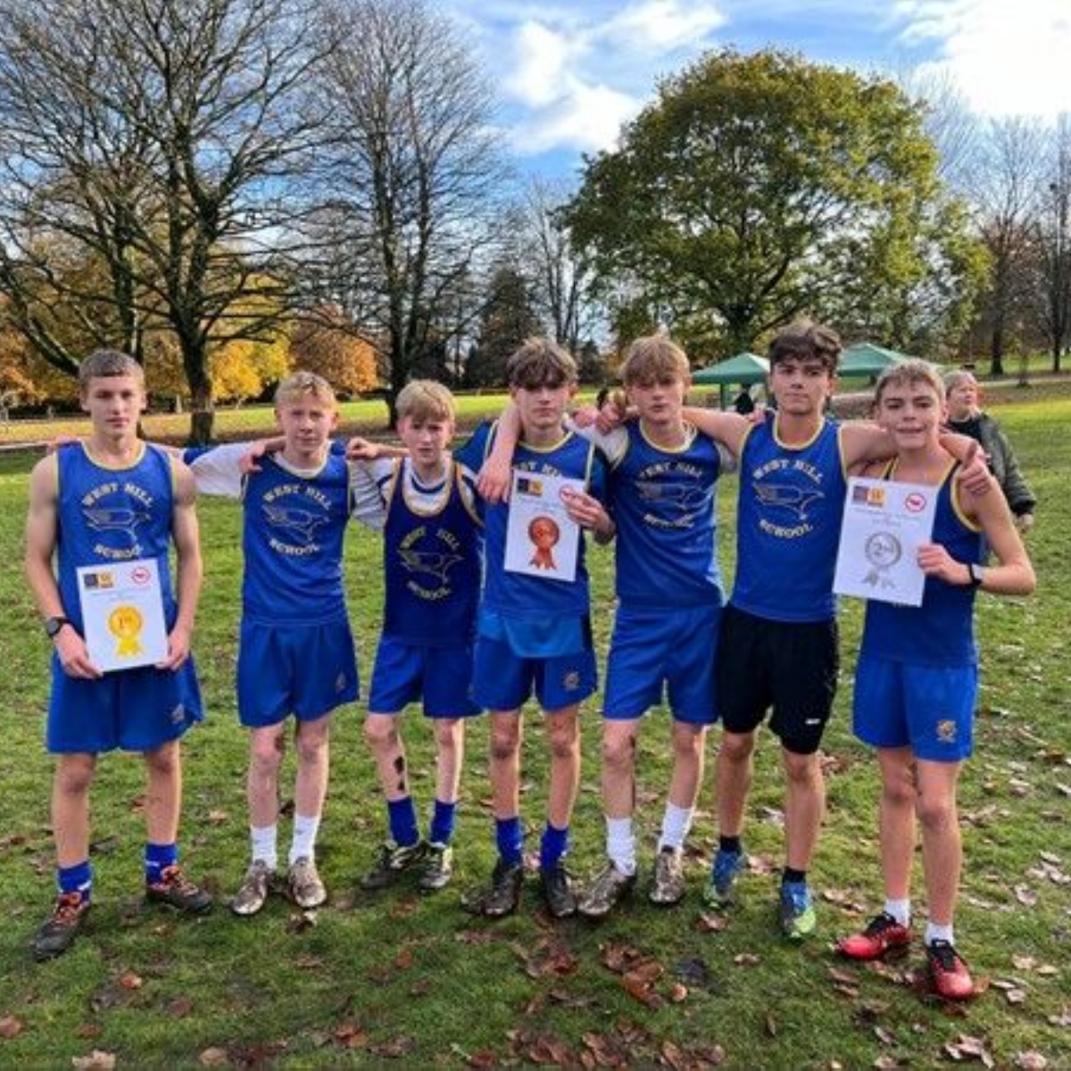 West Hill School Cross Country great efforts!